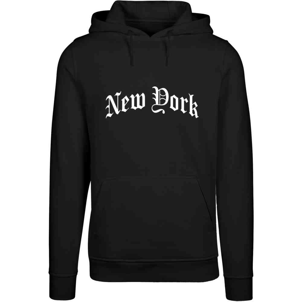 Mister Tee - New York Wording Hoodie - Black